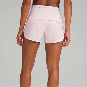 Lululemon Speed Up 4” High Rise Shorts in Flush Pink